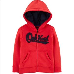 OshKosh Boys Red Logo Hoodie. Size 18M.  NWT